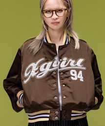 LOGO AND NUMBER VARSITY JACKET
