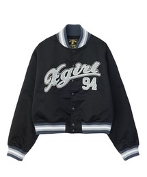 LOGO AND NUMBER VARSITY JACKET