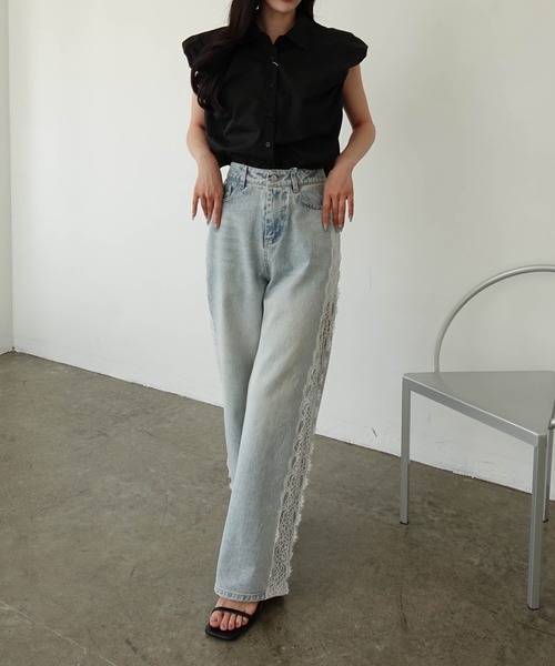 SOELA（ソエラ）の「バルーンスリーブブラウス（シャツ/ブラウス・レディース・ブラック/サックスブルー/オフホワイト・FREE）」の14枚目の写真