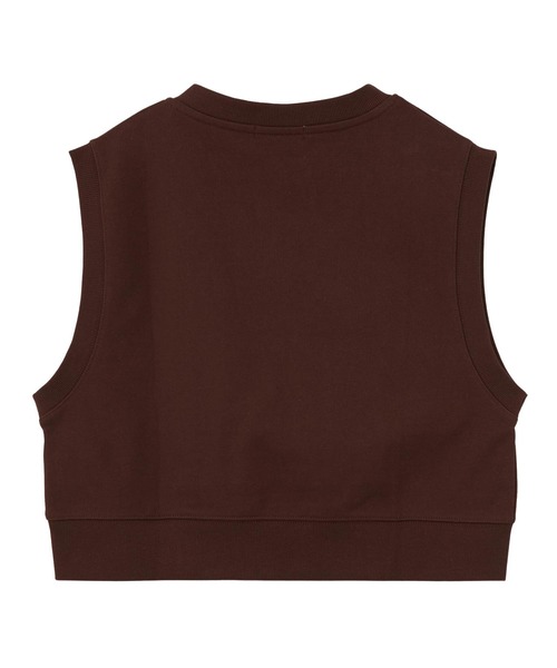 MILKFED.(ミルクフェド)の「COLLEGE LOGO V-NECK SWEAT VEST(ベスト・レディース・ブラウン/ネイビー/オートミール・ONE SIZE)」の10枚目の写真