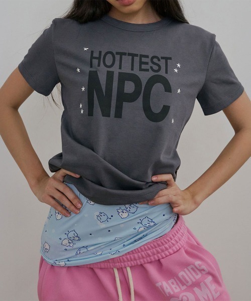 SCULPTOR(スカルプター)の「Hottest NPC Tee(Tシャツ/カットソー・レディース・ホワイト/チャコールグレー/レッド・MEDIUM/SMALL/LARGE)」の12枚目の写真