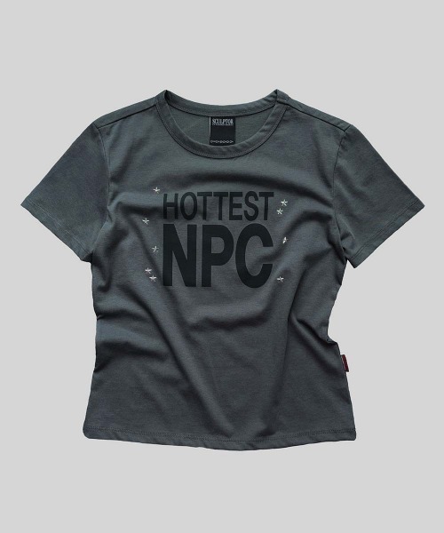 SCULPTOR(スカルプター)の「Hottest NPC Tee(Tシャツ/カットソー・レディース・ホワイト/チャコールグレー/レッド・MEDIUM/SMALL/LARGE)」の5枚目の写真