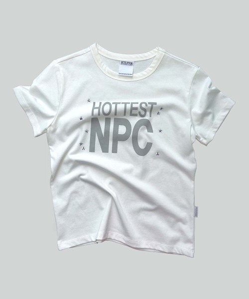 SCULPTOR(スカルプター)の「Hottest NPC Tee(Tシャツ/カットソー・レディース・ホワイト/チャコールグレー/レッド・MEDIUM/SMALL/LARGE)」の11枚目の写真