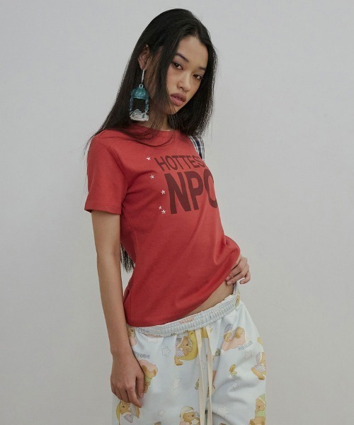 SCULPTOR(スカルプター)の「Hottest NPC Tee(Tシャツ/カットソー・レディース・ホワイト/チャコールグレー/レッド・MEDIUM/SMALL/LARGE)」の6枚目の写真