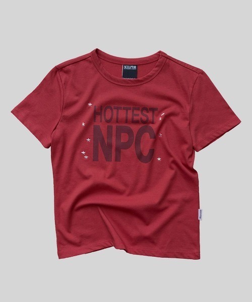 SCULPTOR(スカルプター)の「Hottest NPC Tee(Tシャツ/カットソー・レディース・ホワイト/チャコールグレー/レッド・MEDIUM/SMALL/LARGE)」の8枚目の写真