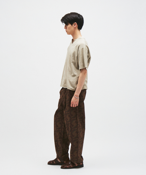 JOURNAL STANDARD（ジャーナルスタンダード）の「パイル キーネック Tシャツ（Tシャツ/カットソー・メンズ・ブラック系その他/ホワイト×ホワイト/ベージュ/オレンジ・MEDIUM/LARGE）」の15枚目の写真