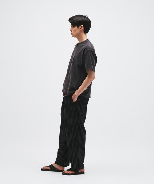 JOURNAL STANDARD（ジャーナルスタンダード）の「パイル キーネック Tシャツ（Tシャツ/カットソー・メンズ・ブラック系その他/ホワイト×ホワイト/ベージュ/オレンジ・MEDIUM/LARGE）」の18枚目の写真