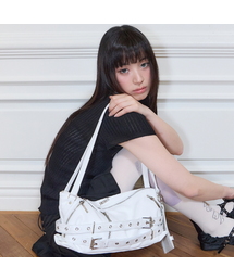 SY ROSE BELT SHOULDER BAG(WHITE)