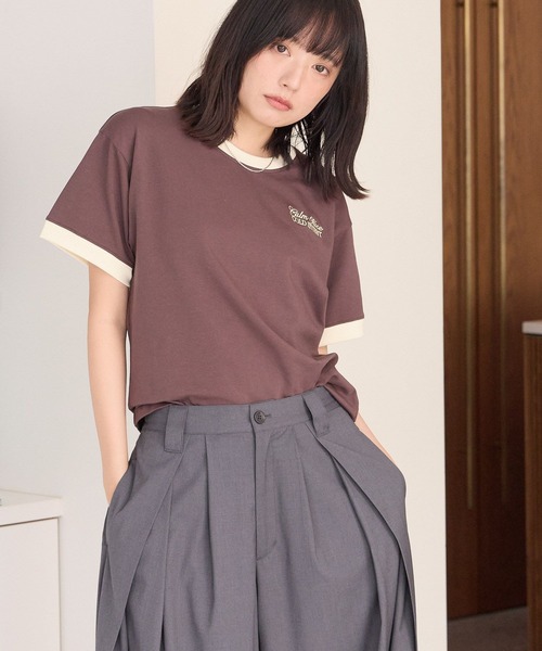 PBLIM(ページボーイリム)の「《UNISEX》ピタットリンガーT(Tシャツ/カットソー・レディース・ブラウン/チャコールグレー・FREE)」の18枚目の写真