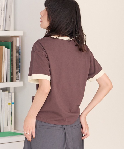 PBLIM(ページボーイリム)の「《UNISEX》ピタットリンガーT(Tシャツ/カットソー・レディース・ブラウン/チャコールグレー・FREE)」の17枚目の写真