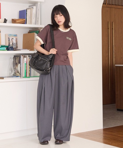 PBLIM(ページボーイリム)の「《UNISEX》ピタットリンガーT(Tシャツ/カットソー・レディース・ブラウン/チャコールグレー・FREE)」の15枚目の写真