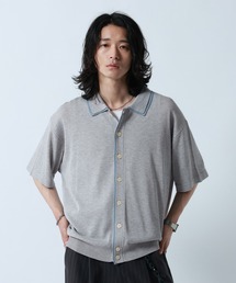 RAGEBLUE | COLOR BLOCK KNIT SHIRT/バイカラーニットシャツ(Tシャツ/カットソー)