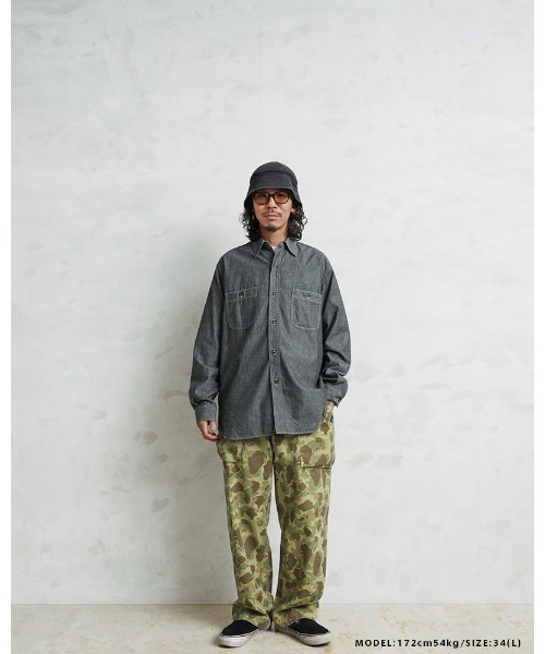 WAIPER.inc（ワイパーインク）の「WAIPER.inc 米軍 1940's U.S.M.C. P-44 HBT モンキーパンツ ダックハンターカモ【WP1146】（カーゴパンツ・メンズ・カモフラージュ・XXL/XL/L/M）」の10枚目の写真
