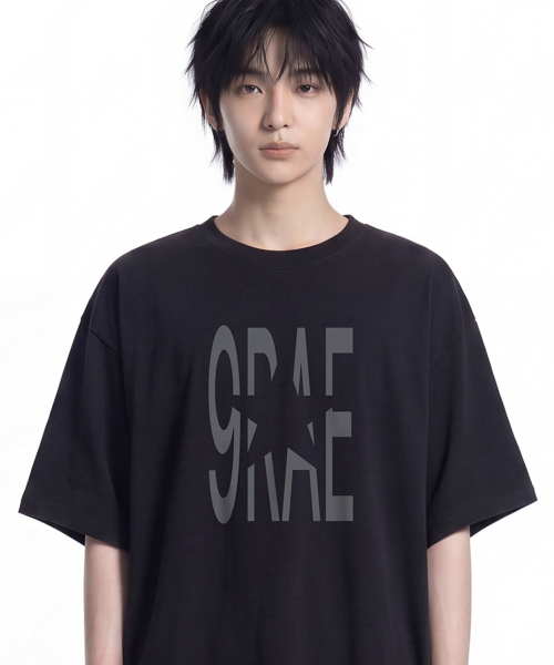 GRAVER（グレーバー）の「[ユニセックス]9RAE STAR 半袖Tシャツ_4カラー（Tシャツ/カットソー・レディース・イエロー/ホワイト/ホワイト×ピンク/スカイブルー/ライム/ブラック・X-SMALL/SMALL/MEDIUM/LARGE）」の11枚目の写真