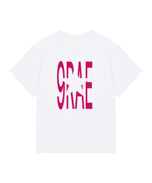 GRAVER（グレーバー）の「[ユニセックス]9RAE STAR 半袖Tシャツ_4カラー（Tシャツ/カットソー・レディース・イエロー/ホワイト/ホワイト×ピンク/スカイブルー/ライム/ブラック・X-SMALL/SMALL/MEDIUM/LARGE）」の14枚目の写真