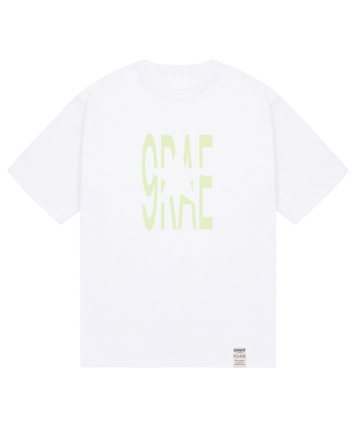 GRAVER（グレーバー）の「[ユニセックス]9RAE STAR 半袖Tシャツ_4カラー（Tシャツ/カットソー・レディース・イエロー/ホワイト/ホワイト×ピンク/スカイブルー/ライム/ブラック・X-SMALL/SMALL/MEDIUM/LARGE）」の15枚目の写真