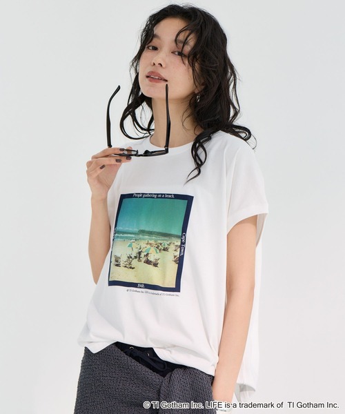 BARNYARDSTORM(バンヤードストーム)の「【別注】LIFE PICTURE COLLECTION / BEACH フォトT【布施さえさんYouTube紹介アイテム】(Tシャツ/カットソー・レディース・ホワイト・FREE)」の3枚目の写真