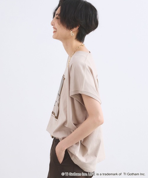 BARNYARDSTORM（バンヤードストーム）の「【別注】LIFE PICTURE COLLECTION / BEACH フォトT（Tシャツ/カットソー・レディース・ホワイト/ベージュ・FREE）」の13枚目の写真