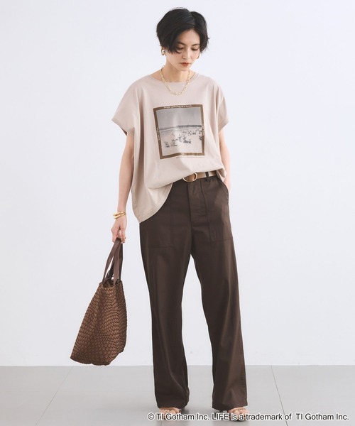 BARNYARDSTORM（バンヤードストーム）の「【別注】LIFE PICTURE COLLECTION / BEACH フォトT（Tシャツ/カットソー・レディース・ホワイト/ベージュ・FREE）」の18枚目の写真