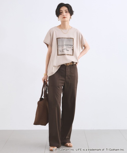 BARNYARDSTORM（バンヤードストーム）の「【別注】LIFE PICTURE COLLECTION / BEACH フォトT（Tシャツ/カットソー・レディース・ホワイト/ベージュ・FREE）」の15枚目の写真