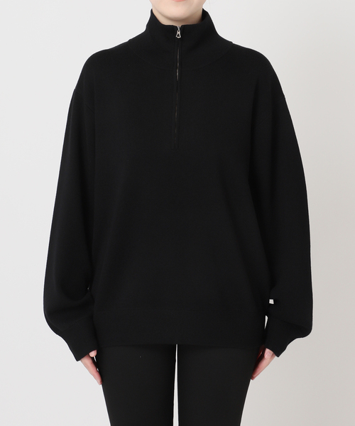 JOURNAL STANDARD(ジャーナルスタンダード)の「《WEB限定》ウォッシャブルTEXBRID ハーフZIP(ニット/セーター・レディース・ブラック/グレー・FREE)」の21枚目の写真