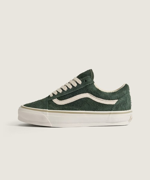 VANS(バンズ)の「VANS PREMIUM オールドスクール シャギースエード / LX Old Skool SHAG SUEDE KELP VN000D9JKEL1(スニーカー・メンズ・ダークグリーン・7.5/7/6/12/10.5/9.5/8)」の1枚目の写真