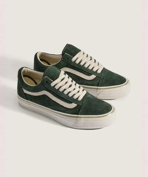 VANS(バンズ)の「VANS PREMIUM オールドスクール シャギースエード / LX Old Skool SHAG SUEDE KELP VN000D9JKEL1(スニーカー・メンズ・ダークグリーン・7.5/7/6/12/10.5/9.5/8)」の2枚目の写真