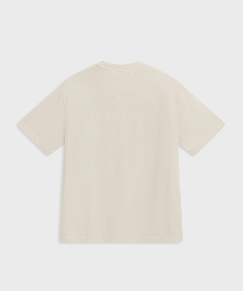 MODE COMMUTER(モードコミューター)の「Washed Jersey Crew Neck T-Shirt(Tシャツ/カットソー・メンズ・ベージュ/ブラウン・SMALL/MEDIUM/LARGE)」の6枚目の写真