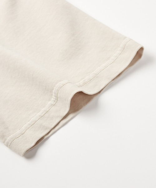 MODE COMMUTER(モードコミューター)の「Washed Jersey Crew Neck T-Shirt(Tシャツ/カットソー・メンズ・ベージュ/ブラウン・SMALL/MEDIUM/LARGE)」の8枚目の写真