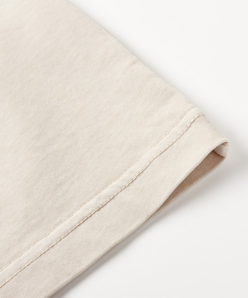 MODE COMMUTER(モードコミューター)の「Washed Jersey Crew Neck T-Shirt(Tシャツ/カットソー・メンズ・ベージュ/ブラウン・SMALL/MEDIUM/LARGE)」の9枚目の写真