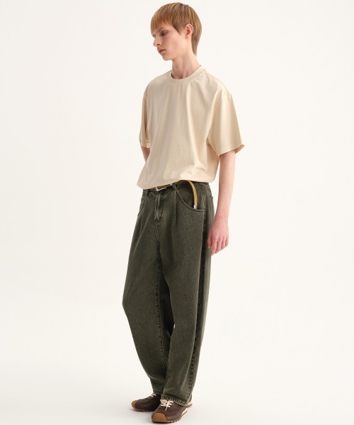 MODE COMMUTER(モードコミューター)の「Washed Jersey Crew Neck T-Shirt(Tシャツ/カットソー・メンズ・ベージュ/ブラウン・SMALL/MEDIUM/LARGE)」の14枚目の写真