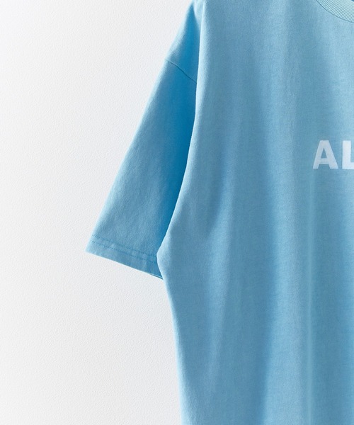 ALOHA BLUE(アロハブルー)の「ALOHA BLUE / アロハブルー ピグメントダイ ロゴプリントTシャツ 半袖Tシャツ クルーネック メンズ 秋 秋服 2026年秋冬(Tシャツ/カットソー・メンズ・ブルー・S/M/L/XL)」の15枚目の写真