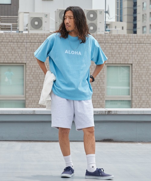 ALOHA BLUE(アロハブルー)の「ALOHA BLUE / アロハブルー ピグメントダイ ロゴプリントTシャツ 半袖Tシャツ クルーネック メンズ 秋 秋服 2026年秋冬(Tシャツ/カットソー・メンズ・ブルー・S/M/L/XL)」の11枚目の写真