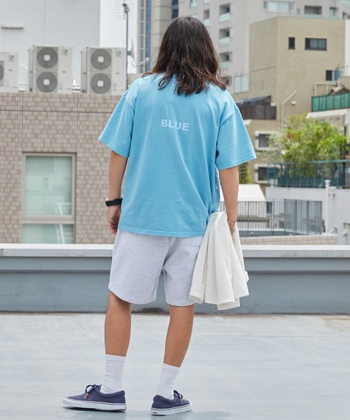 ALOHA BLUE(アロハブルー)の「ALOHA BLUE / アロハブルー ピグメントダイ ロゴプリントTシャツ 半袖Tシャツ クルーネック メンズ 秋 秋服 2026年秋冬(Tシャツ/カットソー・メンズ・ブルー・S/M/L/XL)」の12枚目の写真