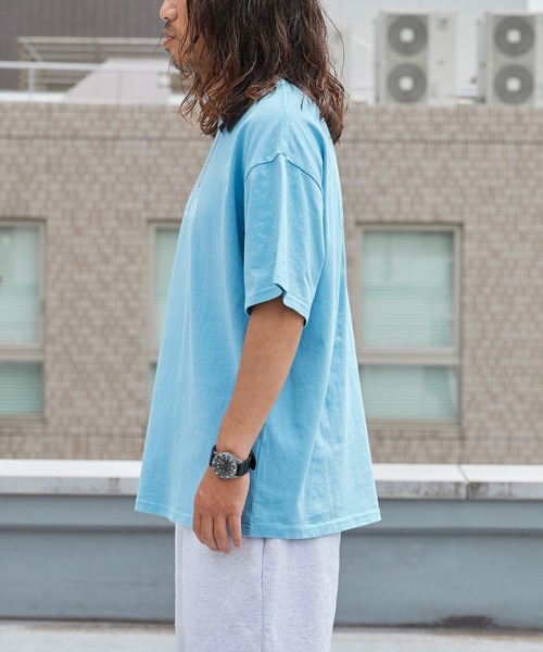 ALOHA BLUE(アロハブルー)の「ALOHA BLUE / アロハブルー ピグメントダイ ロゴプリントTシャツ 半袖Tシャツ クルーネック メンズ 秋 秋服 2026年秋冬(Tシャツ/カットソー・メンズ・ブルー・S/M/L/XL)」の19枚目の写真
