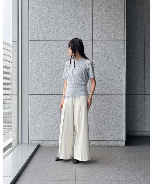 YLEVE(イレーヴ)の「YLEVE / BONDED JERSEY TROUSERS(その他パンツ・レディース・ブラック/ホワイト/ネイビー・1/2/0)」の11枚目の写真