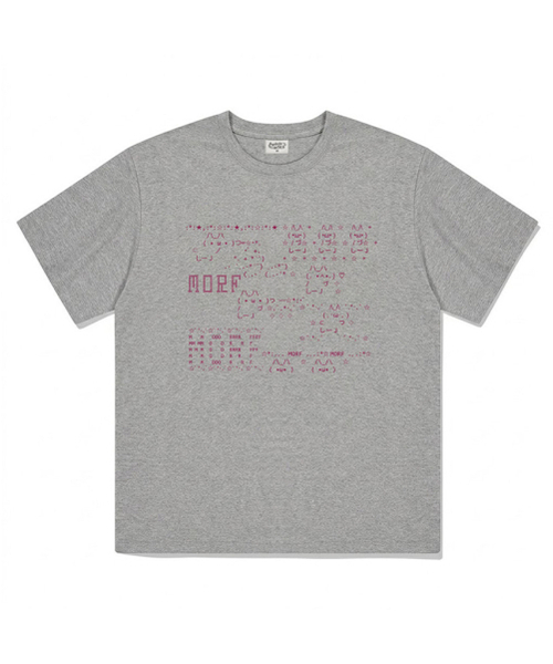 THEMORFHOUSE（ザモーフハウス）の「アスキーキャット オーバーサイズ 半袖Tシャツ チャコール（Tシャツ/カットソー・レディース・その他・SMALL/MEDIUM/LARGE）」の4枚目の写真