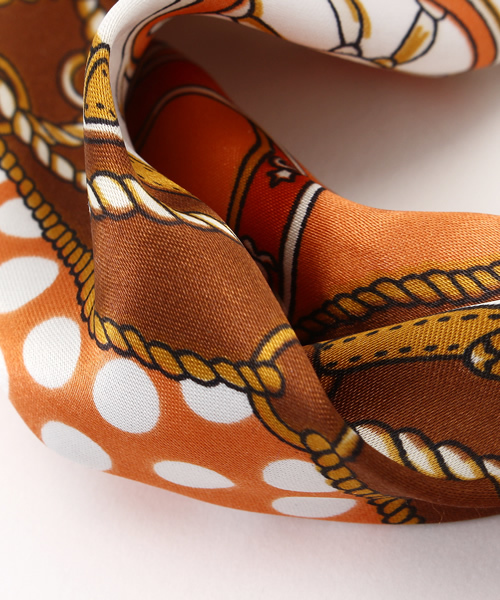 URBAN RESEARCH Sonny Label（アーバンリサーチサニーレーベル）の「Sonny Label 2WAYスカーフターバン（その他ヘアアクセサリー・レディース・オレンジ/ネイビー/グリーン・ONE）」の8枚目の写真