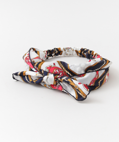 URBAN RESEARCH Sonny Label（アーバンリサーチサニーレーベル）の「Sonny Label 2WAYスカーフターバン（その他ヘアアクセサリー・レディース・オレンジ/ネイビー/グリーン・ONE）」の9枚目の写真
