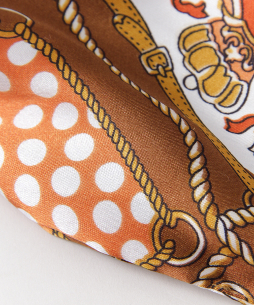 URBAN RESEARCH Sonny Label（アーバンリサーチサニーレーベル）の「Sonny Label 2WAYスカーフターバン（その他ヘアアクセサリー・レディース・オレンジ/ネイビー/グリーン・ONE）」の14枚目の写真