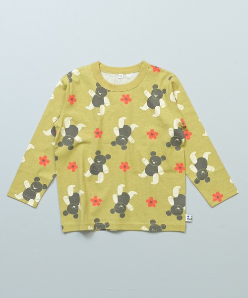 MARKEY'S(マーキーズ)の「【2026年秋新作】総柄長袖Tシャツ(Tシャツ/カットソー・キッズ・イエロー/オフホワイト/ライトグリーン/クリーム/ベージュ/グレー/ワインレッド/ピンク/ライム/ブラウン・100/70/80/110/90/95/120/130/140/150)」の9枚目の写真