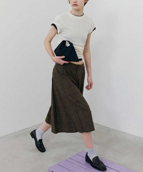 TODAYFUL(トゥデイフル)の「【TODAYFUL/トゥデイフル】Soft Fraice T-shirts/ソフトフレーズTシャツ(Tシャツ/カットソー・レディース・アイボリー/ダークグレー/グレー・FREE)」の11枚目の写真