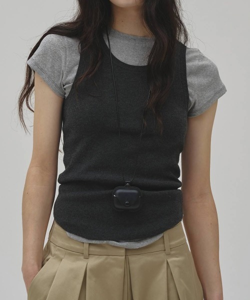 TODAYFUL(トゥデイフル)の「【TODAYFUL/トゥデイフル】Soft Fraice T-shirts/ソフトフレーズTシャツ(Tシャツ/カットソー・レディース・アイボリー/ダークグレー/グレー・FREE)」の16枚目の写真