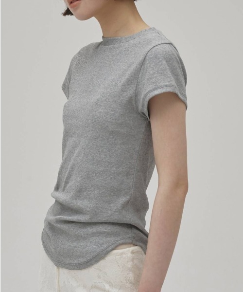 TODAYFUL(トゥデイフル)の「【TODAYFUL/トゥデイフル】Soft Fraice T-shirts/ソフトフレーズTシャツ(Tシャツ/カットソー・レディース・アイボリー/ダークグレー/グレー・FREE)」の15枚目の写真