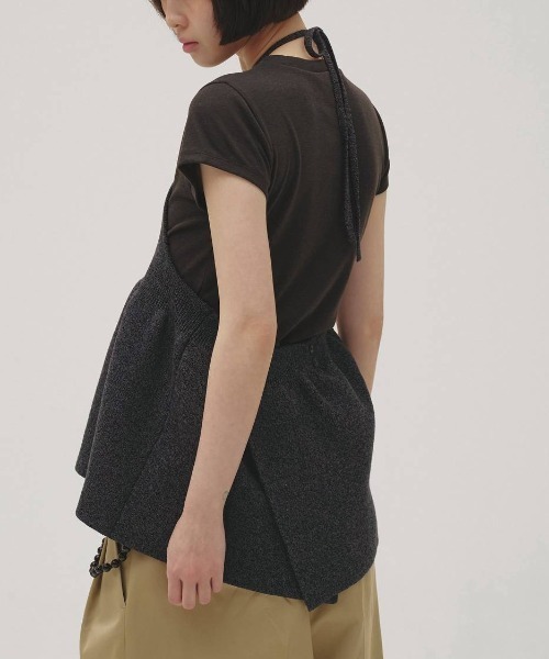 TODAYFUL(トゥデイフル)の「【TODAYFUL/トゥデイフル】Soft Fraice T-shirts/ソフトフレーズTシャツ(Tシャツ/カットソー・レディース・アイボリー/ダークグレー/グレー・FREE)」の9枚目の写真