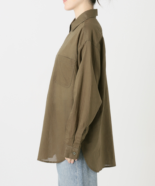 FRAMeWORK(フレームワーク)の「PAYDAY×HOWIECLOTHING×FRAMeWORK HALF ZIP シャツ(シャツ/ブラウス・レディース・アイボリー/ピンク/カーキ・FREE)」の21枚目の写真