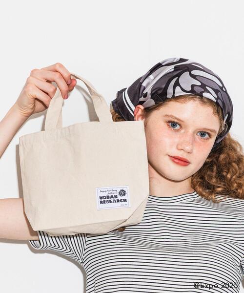 Collaboration URBAN RESEARCH(コラボレーションアーバンリサーチ)の「EXPO2025 LUNCH BAG(トートバッグ・レディース・オフホワイト/ブラック・ONE)」の1枚目の写真