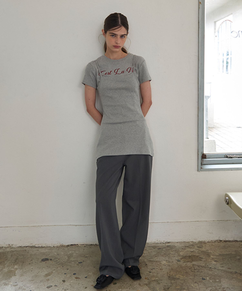 AENE(エイネ)の「ウエストスラックス(ブラウン)(スラックス・レディース・ブラウン/チャコール・SMALL/MEDIUM)」の3枚目の写真