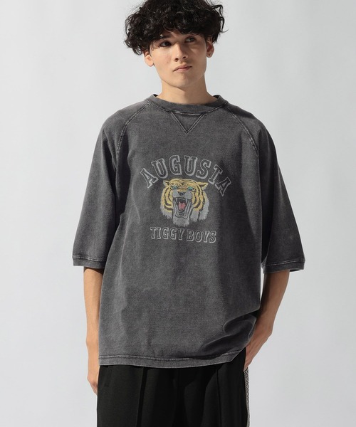SCREEN STARS(スクリーンスターズ)の「【SCREEN STARS(スクリーンスターズ)】別注ヴィンテージラグランスリーブTシャツ(Tシャツ/カットソー・メンズ・チャコール/レッド/ベージュ・MEDIUM/LARGE)」の2枚目の写真
