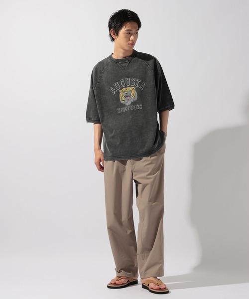 SCREEN STARS(スクリーンスターズ)の「【SCREEN STARS(スクリーンスターズ)】別注ヴィンテージラグランスリーブTシャツ(Tシャツ/カットソー・メンズ・チャコール/レッド/ベージュ・MEDIUM/LARGE)」の4枚目の写真